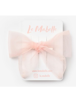 Le Mabelle Somon  Bağlama Tül Fiyonk Kız Çocuk Klips Toka