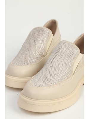 Bej Kadın Loafer PC-55216