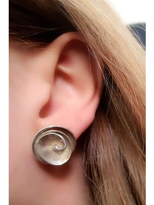 gümüş tasarım küpe