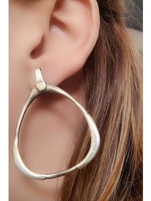 gümüş tasarım el işi küpe