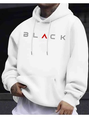 Black Baskılı Özel Tasarım Oversize Sweatshirt