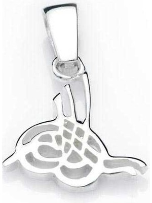 Blackcraft 925 Ayar Gümüş Tuğralı Gümüş Kolye (BC-49C215)