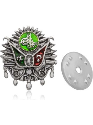 Blackcraft 925 Ayar Gümüş Osmanlı Devlet Arması Rozet (BC-CBCC19)
