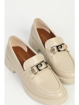 Kadın Krem Loafer PC-55266
