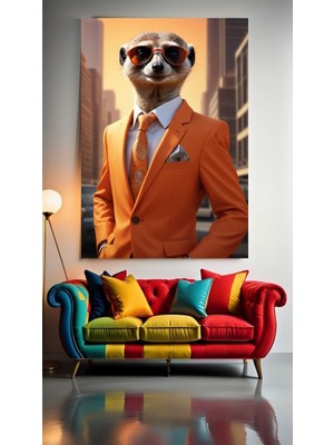 Özkacar Group Yakışıklı Samur V1 Ev Duvar Salon Güzellik Salonu Ofis Dükkan Dekarasyon Kanvas Tablo