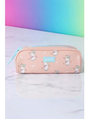 Sanrio Lisanslı Büyük Fermuarlı Kırtasiye Çantası (Hello Kitty)