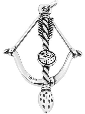 Blackcraft 925 Ayar Gümüş Ok Yay Erkek Kolye Ucu (BC-A792BC)