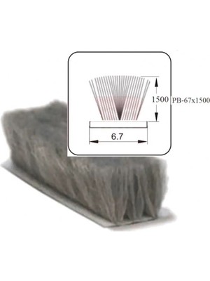 Ayrıntıshop Cam Balkon Kıl Fitil / Sürgülü Kapı Kıl Fitilleri 67X1500 25METRE