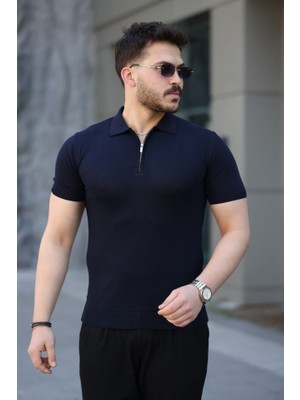 Erkek Viskon Kumaş Polo Yaka Tişört