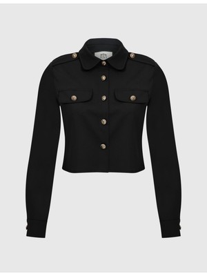 Keitha Kadın Siyah Gömlek