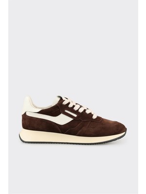 Kahve Deri Kadın Spor Ayakkabı