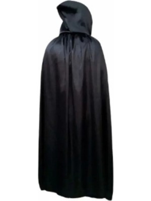 Unisex Çocuk Siyah Cellat Pelerini Halloween Pelerin Cadılar Bayramı Kostümleri