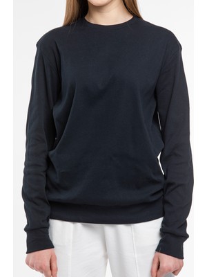 Süperlife Kadın Bisiklet Yaka Regular Fit Sweatshirt SPR21K17