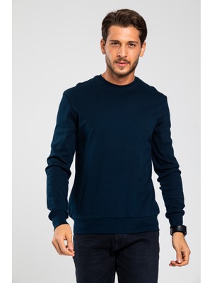 Süperlife Erkek Bisiklet Yaka Slim Fit Ince Sweatshirt Spr 20K17