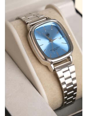 Watch of Royal Valenza Classic Time Silver Mavi Kol Saati