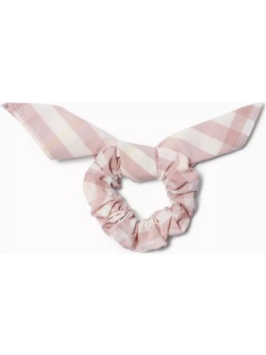 Burberry Pamuklu Kareli Saç Tokası, Fiyonk Detaylı & Şık