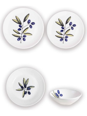 The Mia Olivos 6 Kişilik Yemek Takımı 24 Parça Set 1