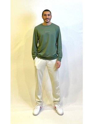 Süperlife Erkek Bisiklet Yaka Regular Fit Brooklyn Baskılı Ince Sweatshirt SPR22SW132