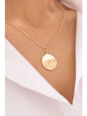 Antik Figürlü El Yapımı 14 Ayar Altın Kolye