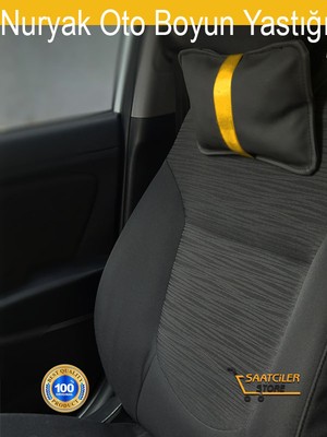 Mercedes E W212 2013-2016 - Makyajlı Oto Koltuk Sarı Şerit Boyun Yastığı 2 Adet