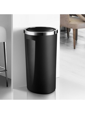 Primanova Lenox Siyah Çöp Kovası 35 Lt