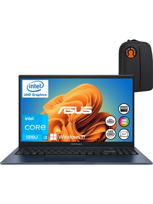 Asus Vivobook 15 X1504VA  Intel Core I3 1315U 24GB 1tb SSD W11 15.6" Taşınabilir Bilgisayar + Djt Çanta