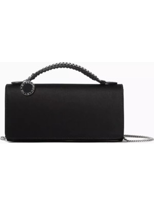 Stella Mccartney Eko-Saten Falabella El Çantası, Vegan Deri & Elmas Kesim Zincir