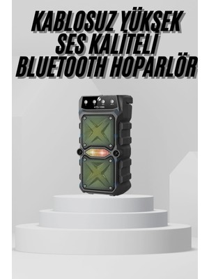 Astraltech Bluetooth Hoparlör Yüksek Ses Kaliteli Büyük Boy Çift Çıkışlı Ses Bombası
