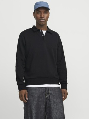 Jack Jones Bradley Polo Yaka Relax Fit  Erkek Sweat 12278586