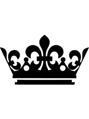 Kral Tacı Duvar Dekor Sticker 40 x 24 cm