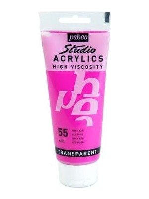 Pebeo 100 ml Akrilik Boya Yüksek Yoğunluklu Pembe 55