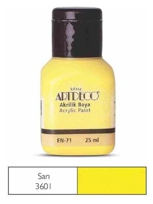 Artdeco 25 ml Akrilik Boya Sarı 70A-3601