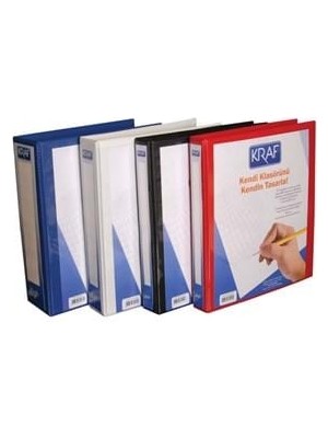 Kraf A4 7 cm 2 Halka D Mekanizma Klasör Mavi 1072