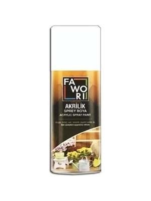 Fawori 400 ml Akrilik Sprey Boya Mat Beyaz RAL9003