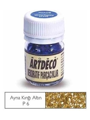 Artdeco 25 ml Dekoratif Parçacıklar Altın