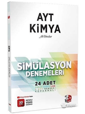 3D Yay.- Ayt Kimya Simülasyon Denemeleri 24"lü 2324