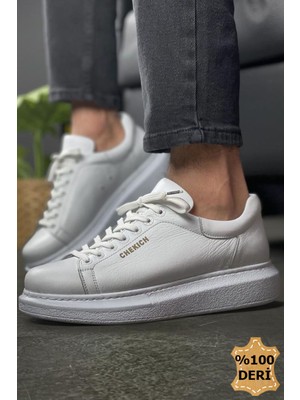 Hakiki Deri Premium Erkek Ayakkabı Beyaz