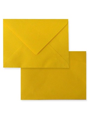 Asil 7x9 cm 80 gr Kartvizit Zarfı 100"LÜ Sarı AS-7100