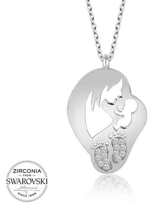  Anne Bebek 925 Ayar Gümüş Kolye