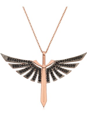 Mikailin Melek Kanadı 925 Ayar Gümüş Kolye