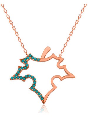 Çınar Yaprağı 925 Ayar Gümüş Kadın Kolye