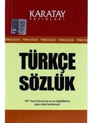 Karatay Yay.-Türkçe Sözlük Karton Kapak 1.hamur