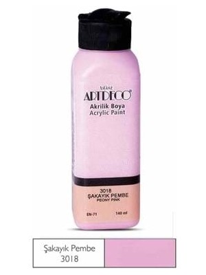 Artdeco 140 ml Akrilik Boya Şakayık Pembe 70R-3018