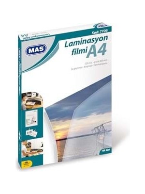 Mas A4 125 Mic Laminasyon Filmi 100 Lü 7706