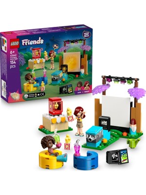 Friends Arkadaşlık Film Gecesi 42642-6 Yaş ve Üzeri Kız ve Erkek Çocuklar Için 2 Mini Bebek ve Aksesuarlar Içeren Yaratıcı Rol Yapma Oyuncağı Yapım Seti, Doğum Günü Hediyesi Fikri (154 Parça)