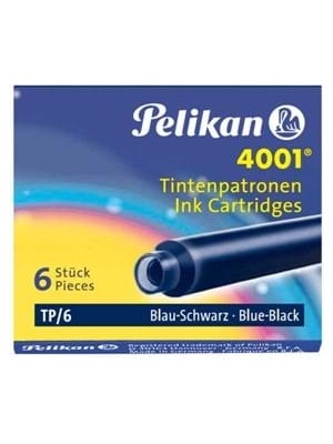 Pelikan Kartuş Siyah 6 Lı 4001