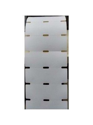 Ermet 38X100 Çentikli Delikli Karton Raf Etiketi 350"LI (Yatay)