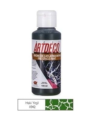 Artdeco 100 ml Örümcek Çatlatma Boyası Haki Yeşil 28D-1042