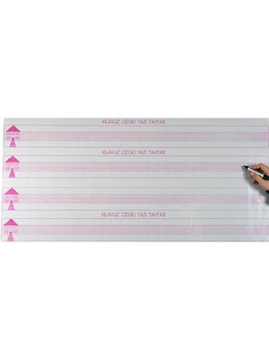 Panda 110X55 cm Klavuz Çizgili (Evli) Kağıt Tahta 784