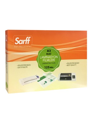 Sarff 97X137MM 125MIC Laminasyon Filmi 100 Lü 15309014